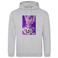 Hoodie with Print Dragon Ball Violet Monstercat - 2XL grey