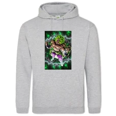 Hoodie with Print Dragon Ball Mega Power Hero - 2XL grey