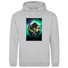 Hoodie with Print Dragon Ball Superhero Power - 2XL grey