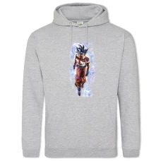 Hoodie with Print Dragon Ball Main Character - 2XL grey