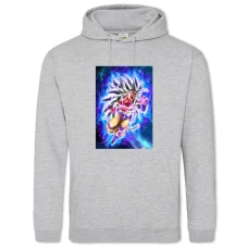 Hoodie with Print Dragon Ball Hero Edition - 2XL grey