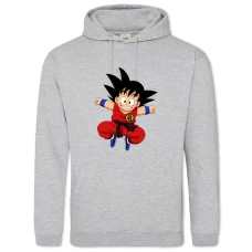 Hoodie with Print Dragon Ball Gokuu Character - 2XL grey