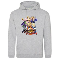 Hoodie with Print Dragon Ball Fighters - 2XL grey
