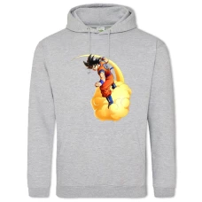 Hoodie with Print Dragon Ball Gokuu Sky - 2XL grey