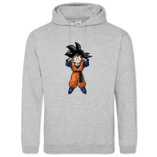 Hoodie with Print Dragon Ball Gokuu Cute Hero - 2XL grey