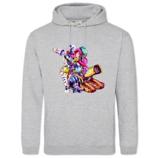 Hoodie with Print Jojo Bizarre Adventure Bright Girl - 2XL grey