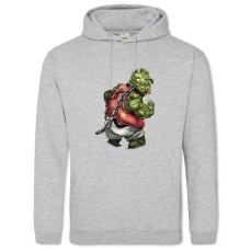 Hoodie with Print Jojo Bizarre Adventure Scary Monster - 2XL grey