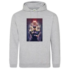 Hoodie with Print Jojo Bizarre Adventure Art Version - 2XL grey