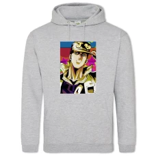 Hoodie with Print Jojo Bizarre Adventure Hero - 2XL grey