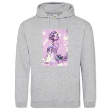 Hoodie with Print Jojo Bizarre Adventure Art Girl - 2XL grey
