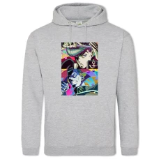 Hoodie with Print Jojo Bizarre Adventure Heroes Main Art - 2XL grey