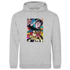 Hoodie with Print Jojo Bizarre Adventure Main Heroes Art - 2XL grey