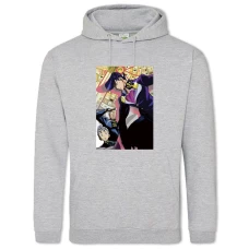 Hoodie with Print Jojo Bizarre Adventure Theme - 2XL grey