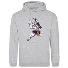 Hoodie with Print Jojo Bizarre Adventure Hero Killer Queen - 2XL grey