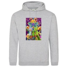 Hoodie with Print Rick And Morty Dream Team - 2XL grey