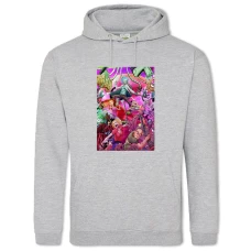 Hoodie with Print Rick And Morty Anime Edition - 2XL grey