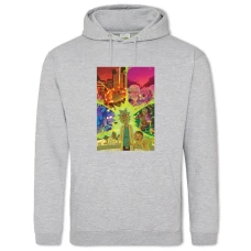 Hoodie with Print Rick And Morty Universe - 2XL grey
