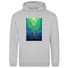Hoodie with Print Rick And Morty Pink Alien - 2XL grey