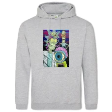 Hoodie with Print Rick And Morty Monster Edition - 2XL grey