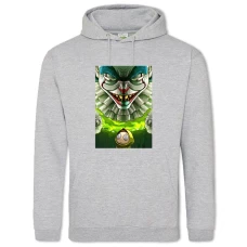 Hoodie with Print Rick And Morty Pennywise The Dancing Clown - 2XL grey