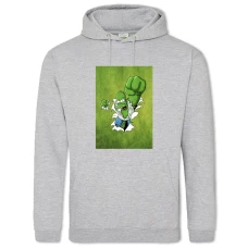 Hoodie with Print The Simpsons Hulk Homer - 2XL grey