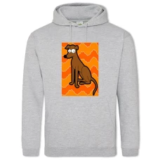 Hoodie with Print The Simpsons Santas Little Helper - 2XL grey