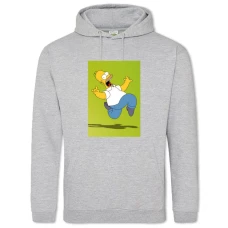 Hoodie with Print The Simpsons Scary Homer - 2XL grey