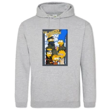 Hoodie with Print The Simpsons Naruto Edition - 2XL grey