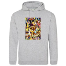 Hoodie with Print The Simpsons Universe - 2XL grey