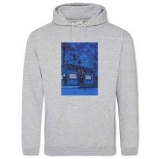Hoodie with Print The Simpsons Moes Bar - 2XL grey