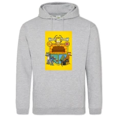 Hoodie with Print The Simpsons Nacion Simpson - 2XL grey