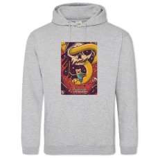 Hoodie with Print Adventure Time Vintage Version - 2XL grey