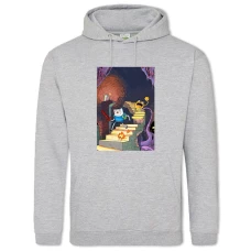 Hoodie with Print Adventure Time Castle - 2XL grey