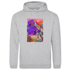 Hoodie with Print Adventure Time Big Monsters - 2XL grey