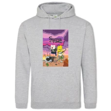 Hoodie with Print Adventure Time Suffer Time - 2XL grey