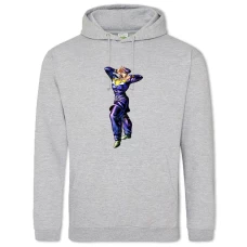 Hoodie with Print Jojo Bizarre Adventure Slyle - 2XL grey