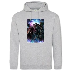 Hoodie with Print Overlord Creature - 2XL grey