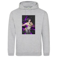 Hoodie with Print Overlord Albedo - 2XL grey