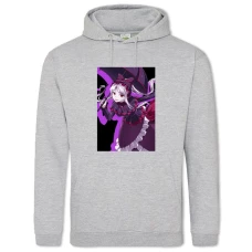 Hoodie with Print Overlord Shalltear Hero - 2XL grey