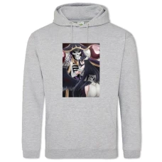 Hoodie with Print Overlord With Albedo - 2XL grey