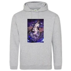 Hoodie with Print Overlord Albedo Princess - 2XL grey