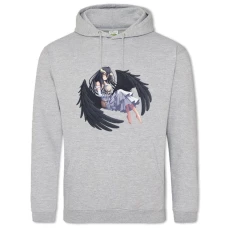 Hoodie with Print Overlord Albedo Hero - 2XL grey