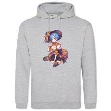 Hoodie with Print Re Zero Rem Witch - 2XL grey