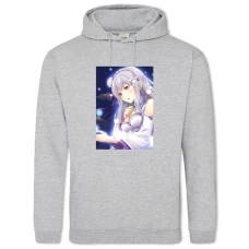Hoodie with Print Re Zero Cute Emilia - 2XL grey