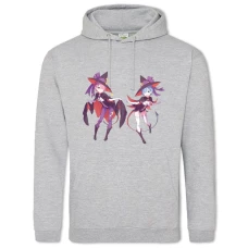 Hoodie with Print Re Zero Rem And Ram Cute Witches - 2XL grey