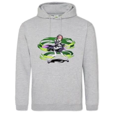 Hoodie with Print Re Zero Ram Power Girl - 2XL grey