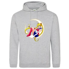 Hoodie with Print Sailor Moon Princess - 2XL grey