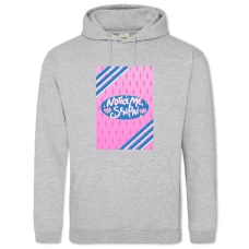 Hoodie with Print Senpai Notice Me Senpai - 2XL grey