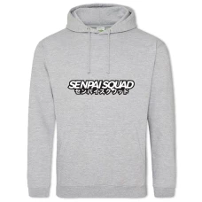 Hoodie with Print Senpai Squad - 2XL grey