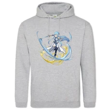 Hoodie with Print Sword Art Online Hero Girl - 2XL grey